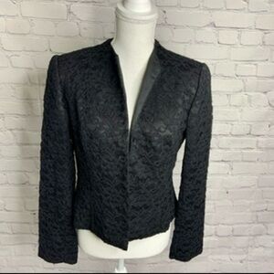 SANDRA DARREN Holiday Lace Blazer 4